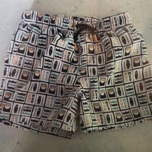 Kids Swim Trunks with Graphic Print